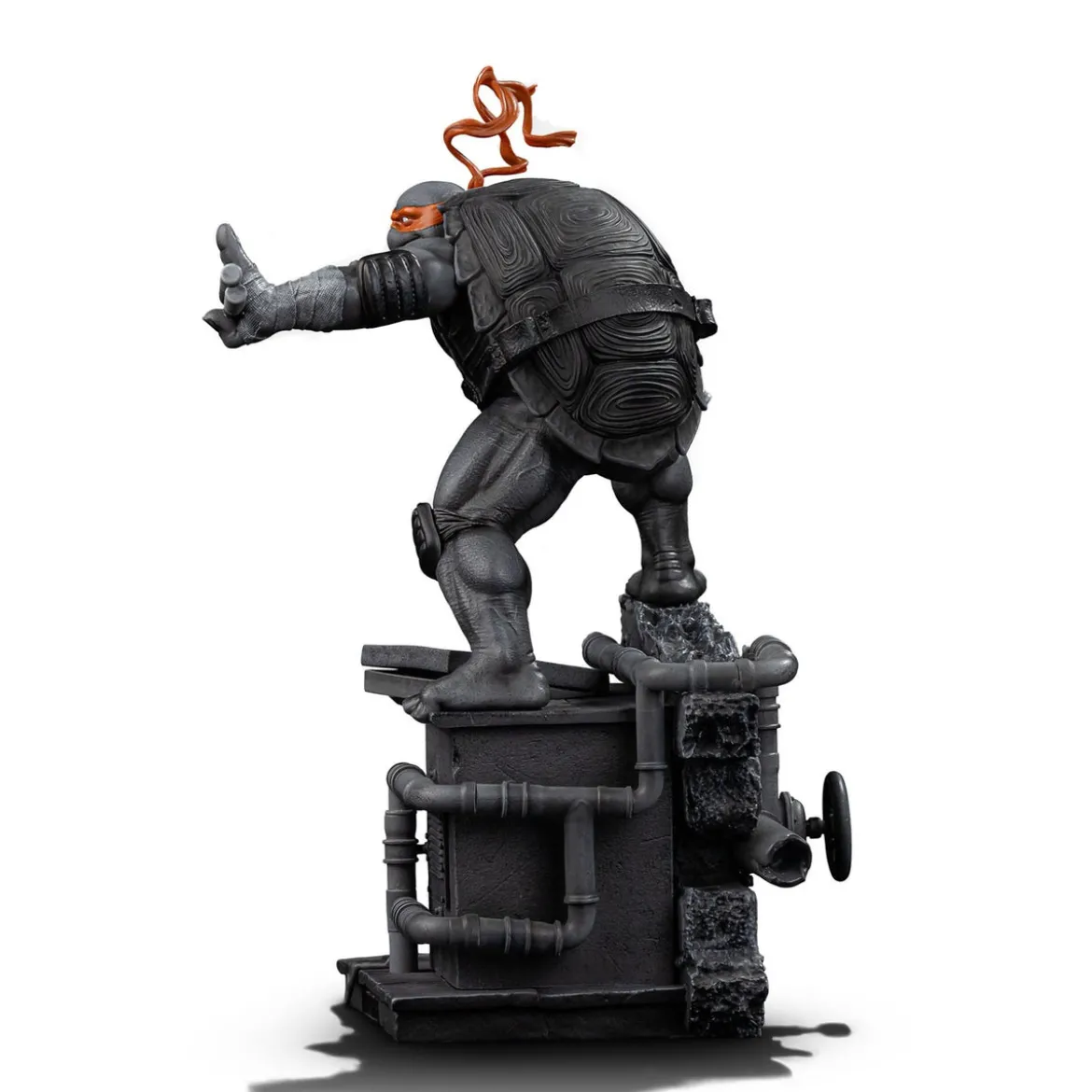Teenage Mutant Ninja Turtles Art Scale Statue 1/10 Michelangelo Black and White Variant 26 cm heo exclusive