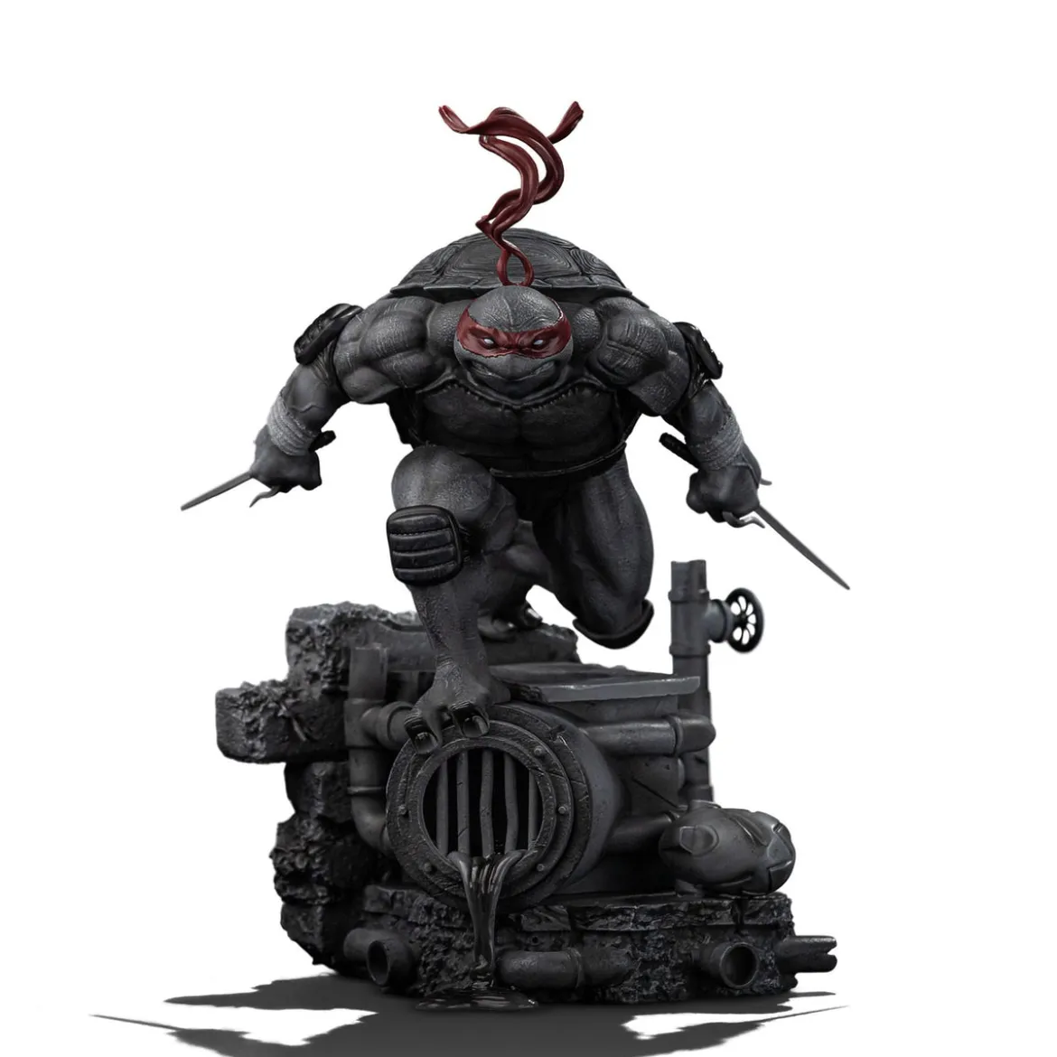 Teenage Mutant Ninja Turtles Art Scale Statue 1/10 Raphael Black and White Variant 26 cm heo exclusive