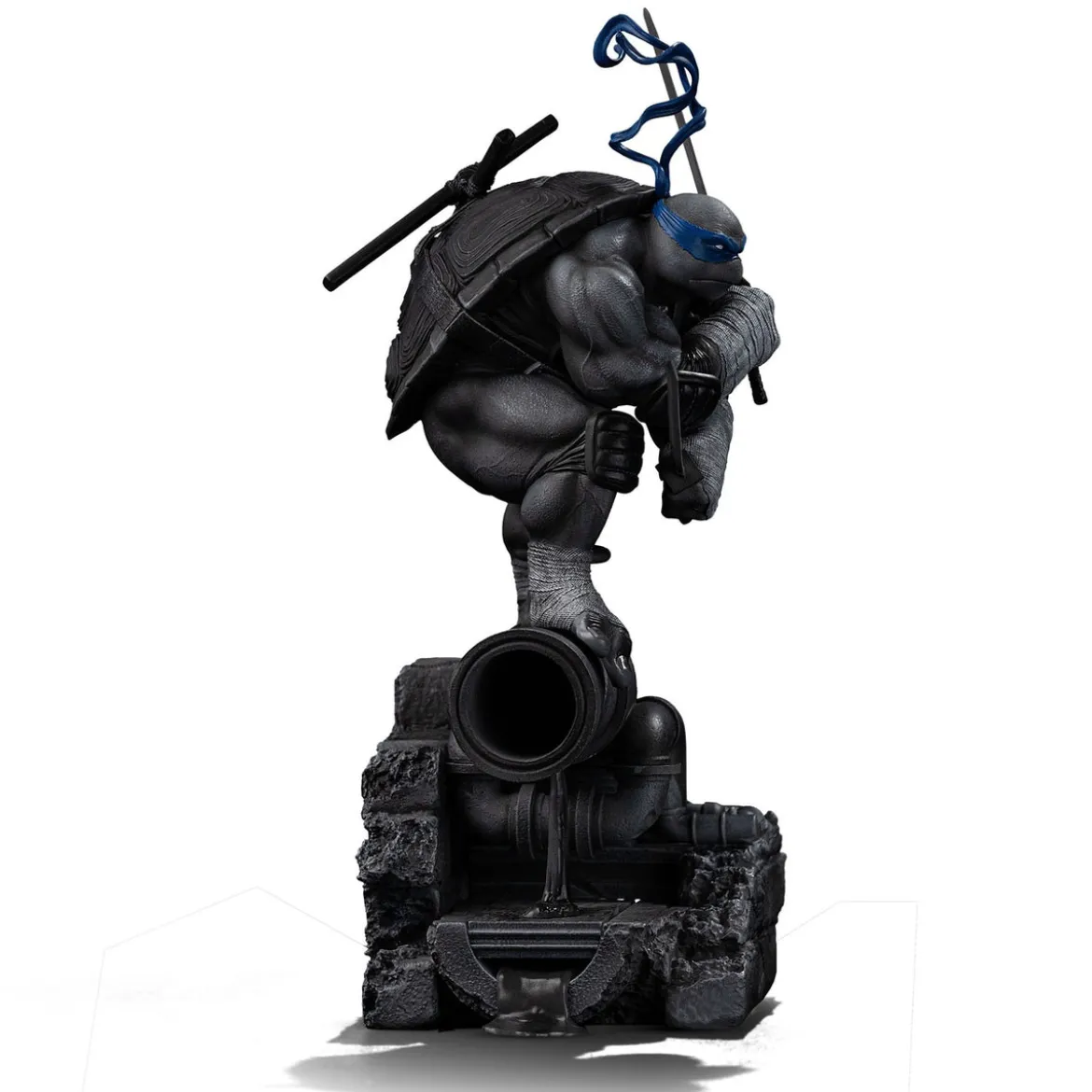 Teenage Mutant Ninja Turtles Art Scale Statue 1/10 Leonardo Black and White Variant 26 cm heo exclusive