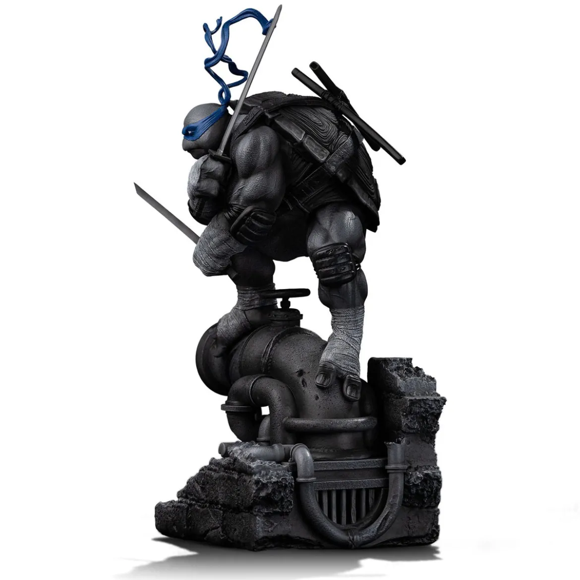 Teenage Mutant Ninja Turtles Art Scale Statue 1/10 Leonardo Black and White Variant 26 cm heo exclusive
