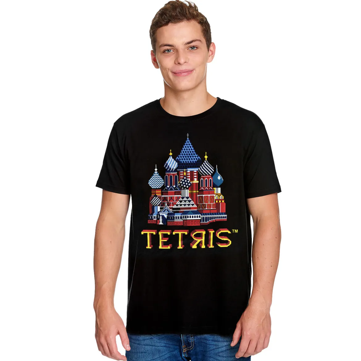 Tetris - Red Square Title Screen T-Shirt schwarz