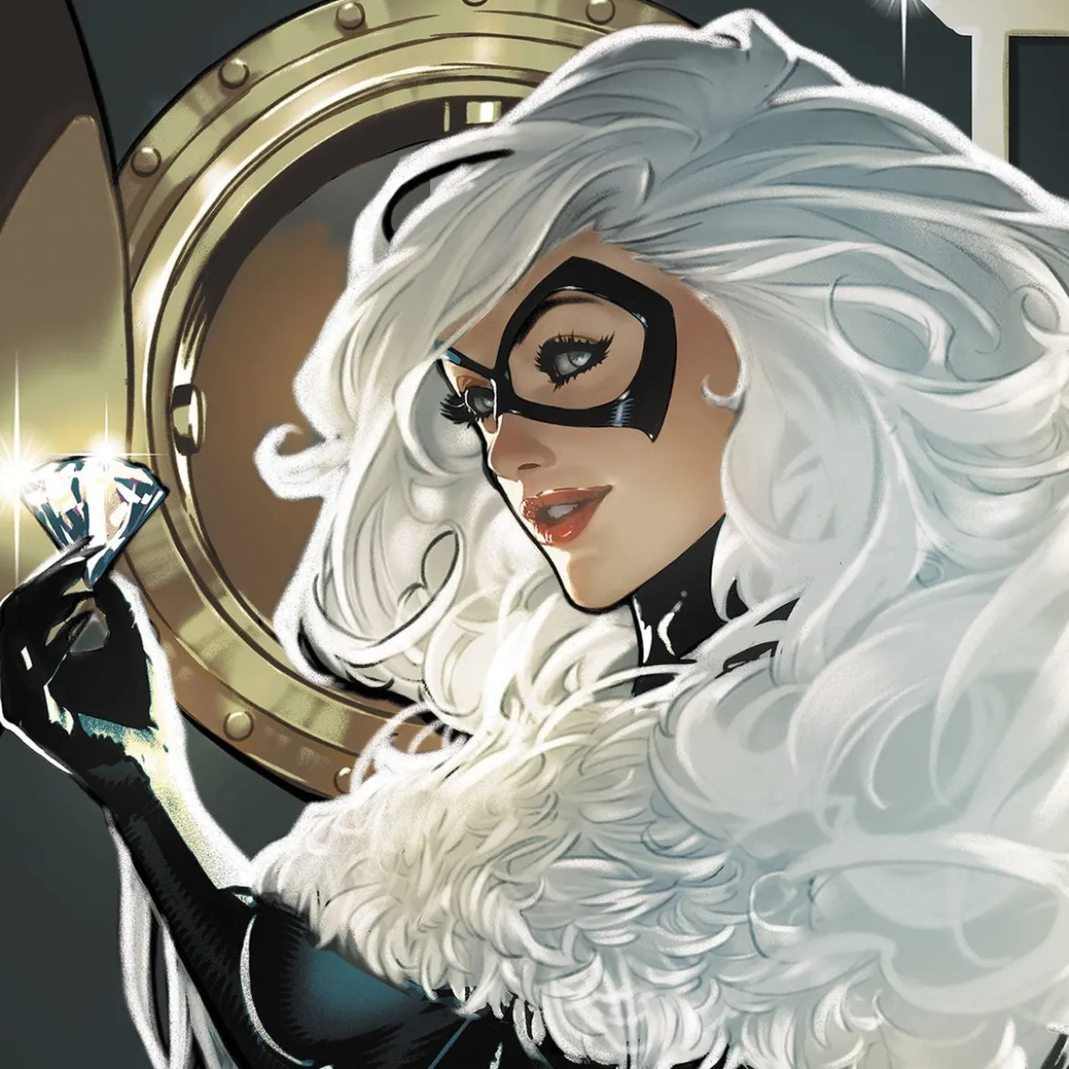 The Amazing Spider-Man Kunstdruck Cosmic Black Cat 61 x 41 cm - ungerahmt