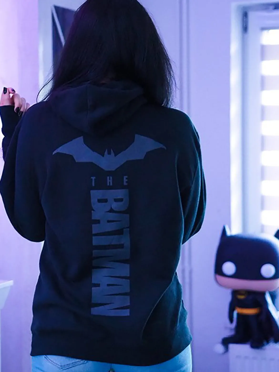 The Batman Logo Hoodie schwarz