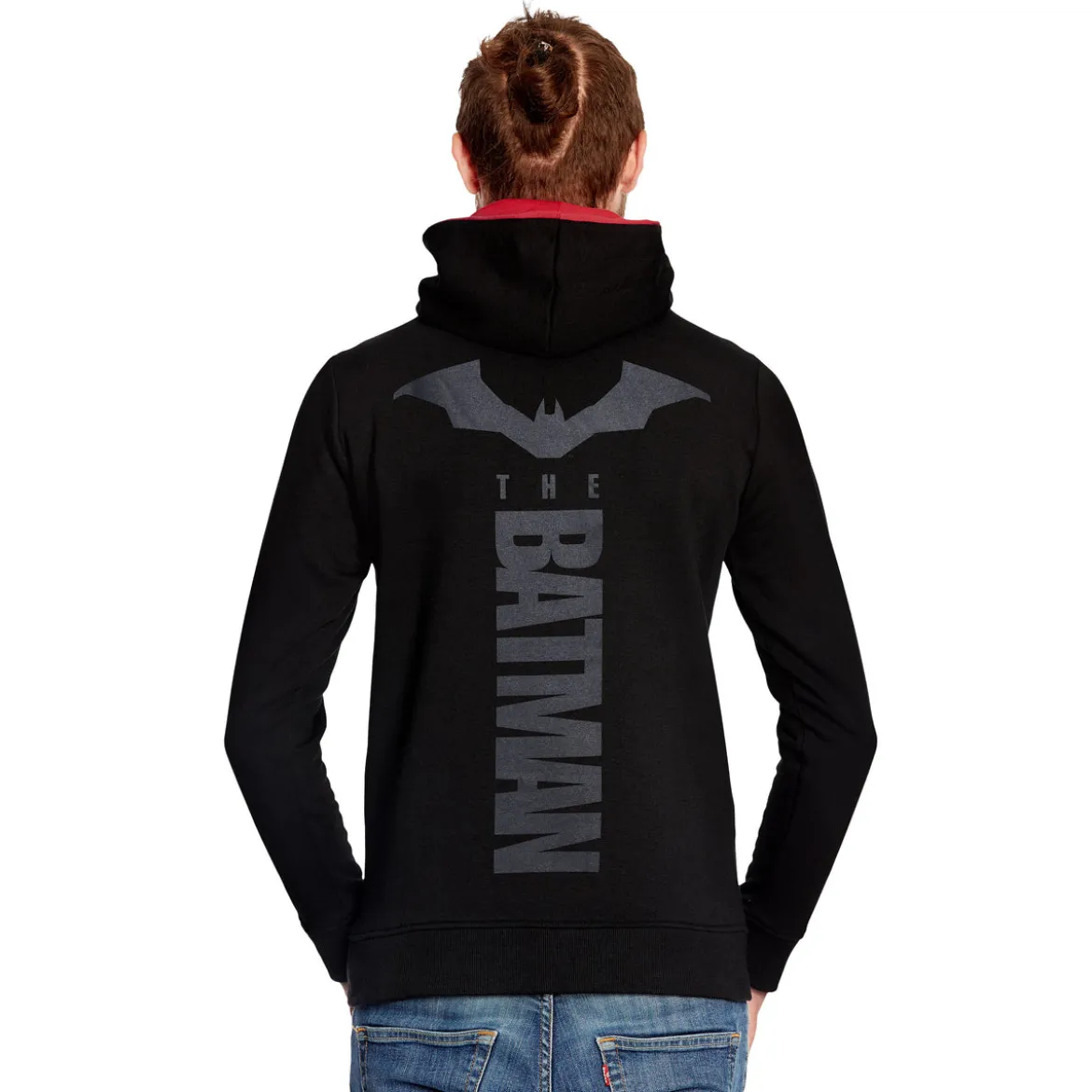 The Batman Logo Hoodie schwarz-rot