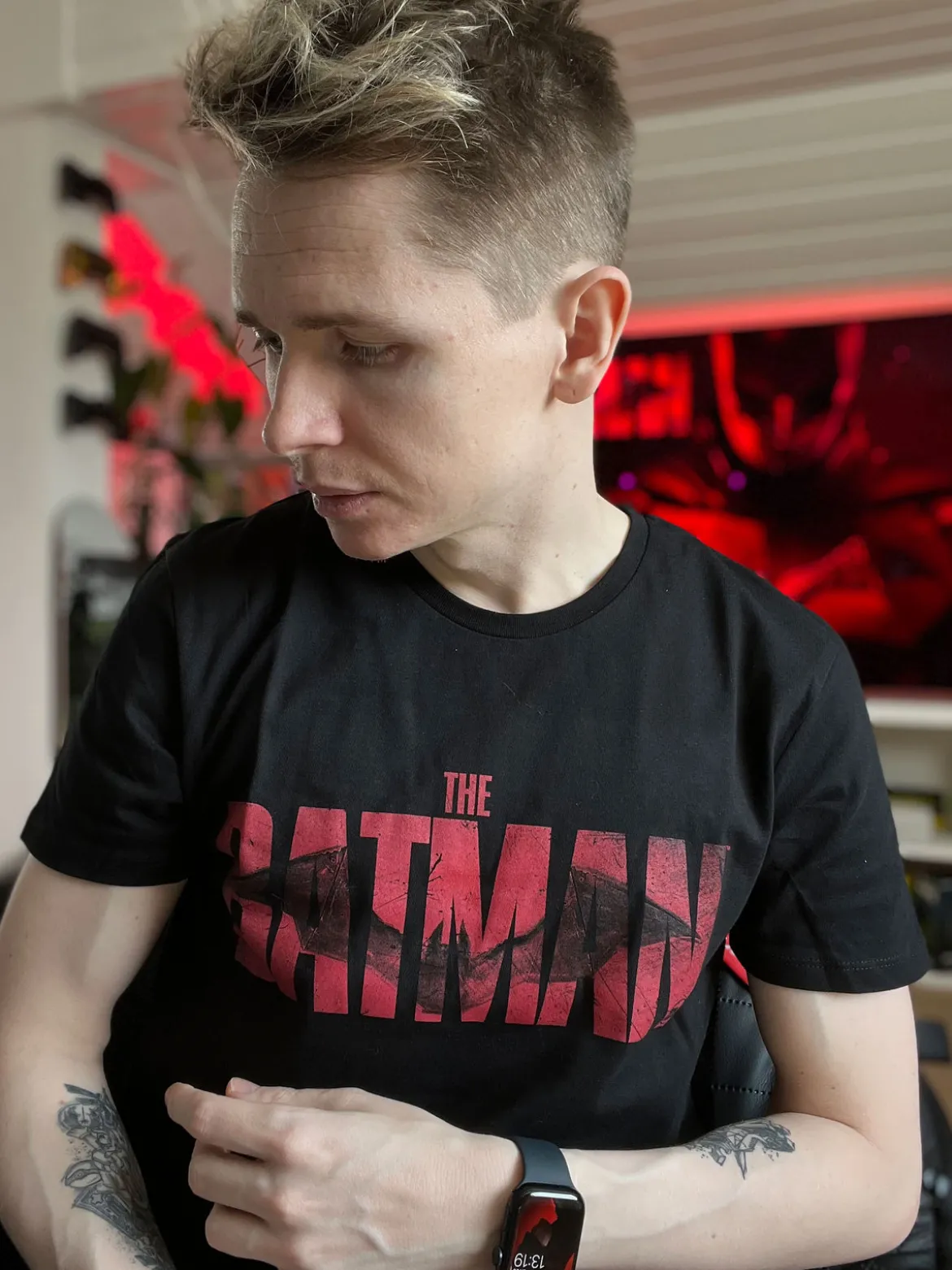 The Batman Logo T-Shirt schwarz