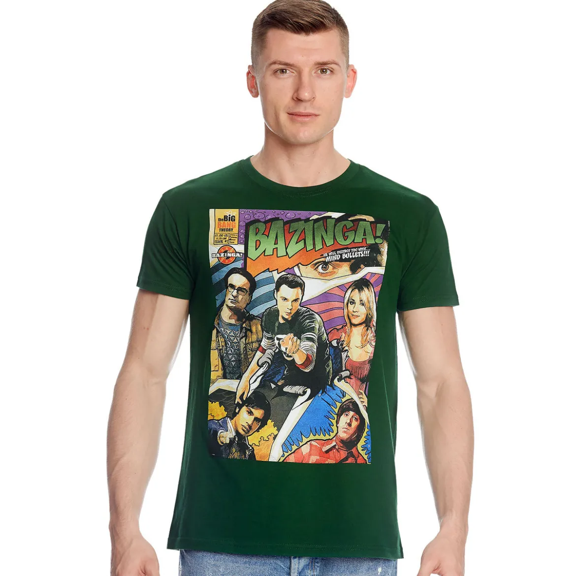 The Big Bang Theory - Bazinga Comic Style T-Shirt