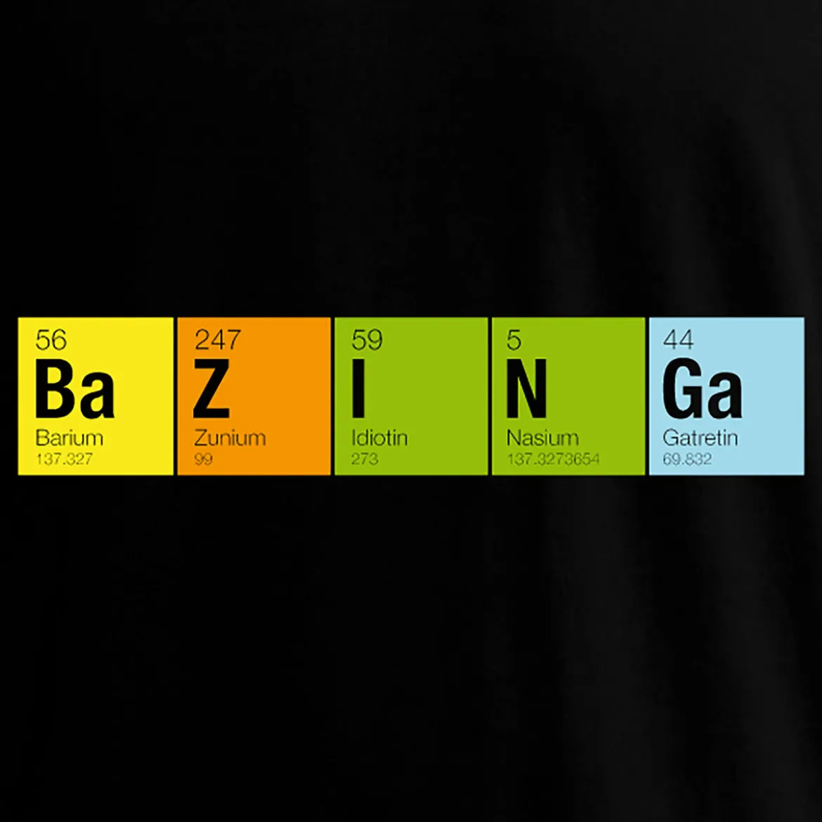 The Big Bang Theory - Periodic Bazinga Fan T-Shirt
