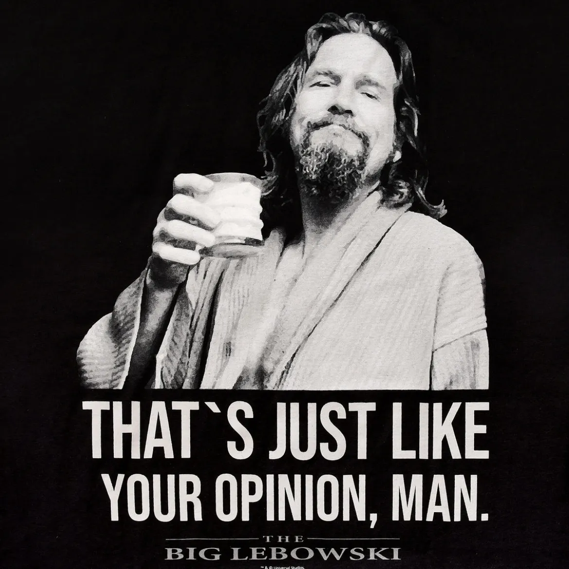 The Big Lebowski - Dude T-Shirt schwarz