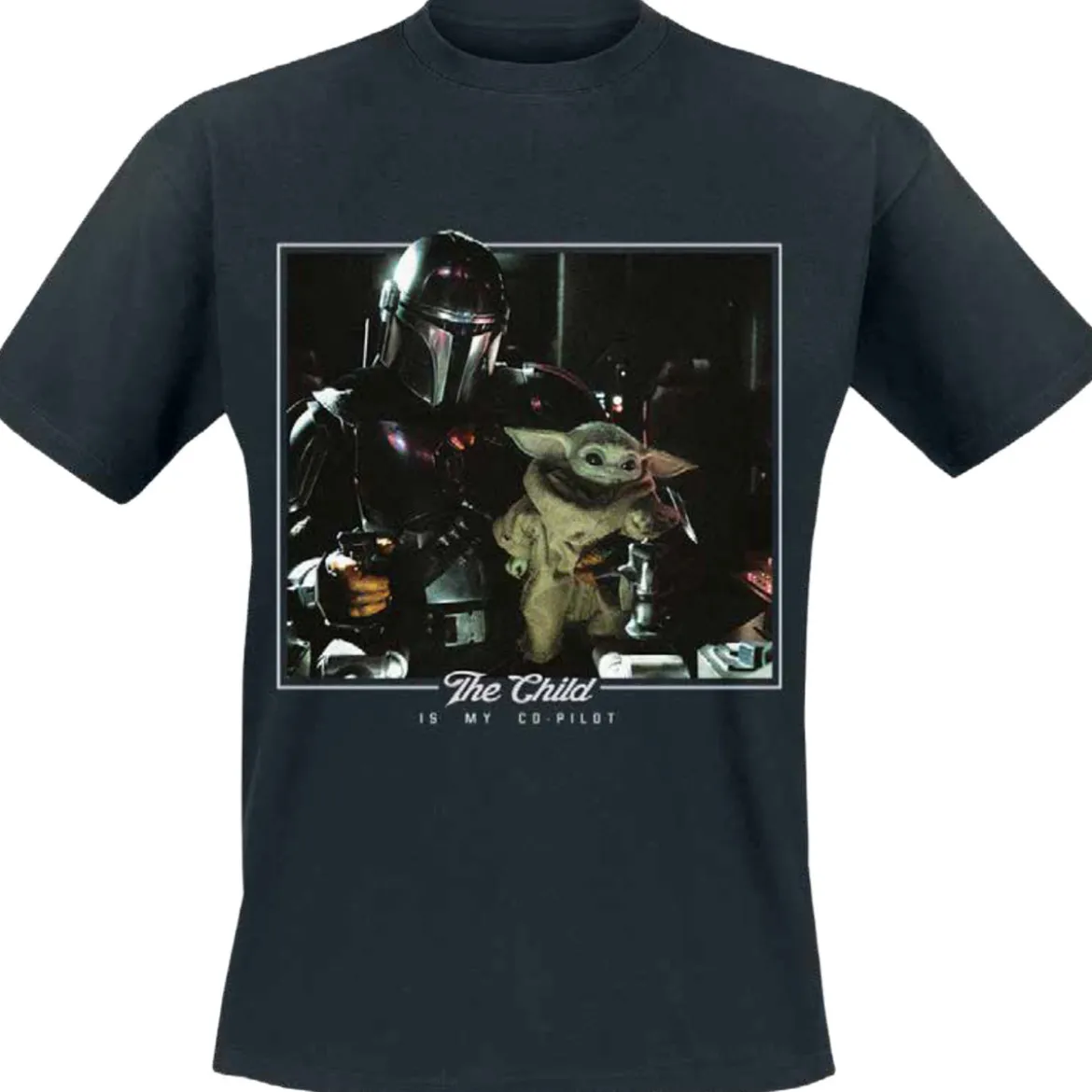 The Child is My Co-Pilot T-Shirt schwarz - Star Wars The Mandalorian