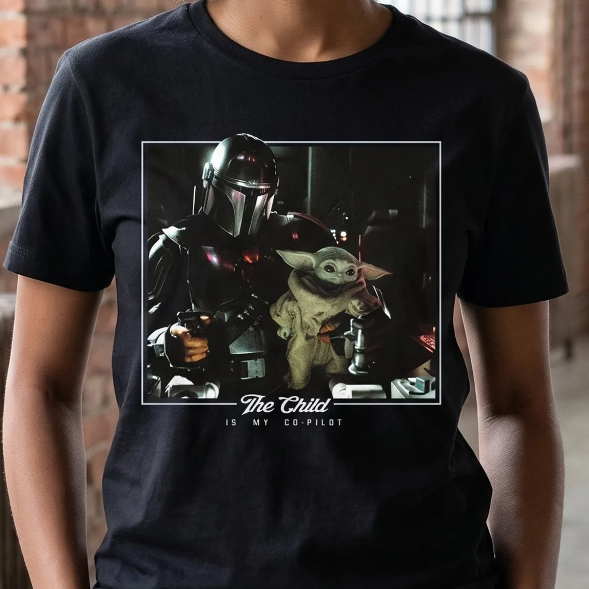 The Child is My Co-Pilot T-Shirt schwarz - Star Wars The Mandalorian