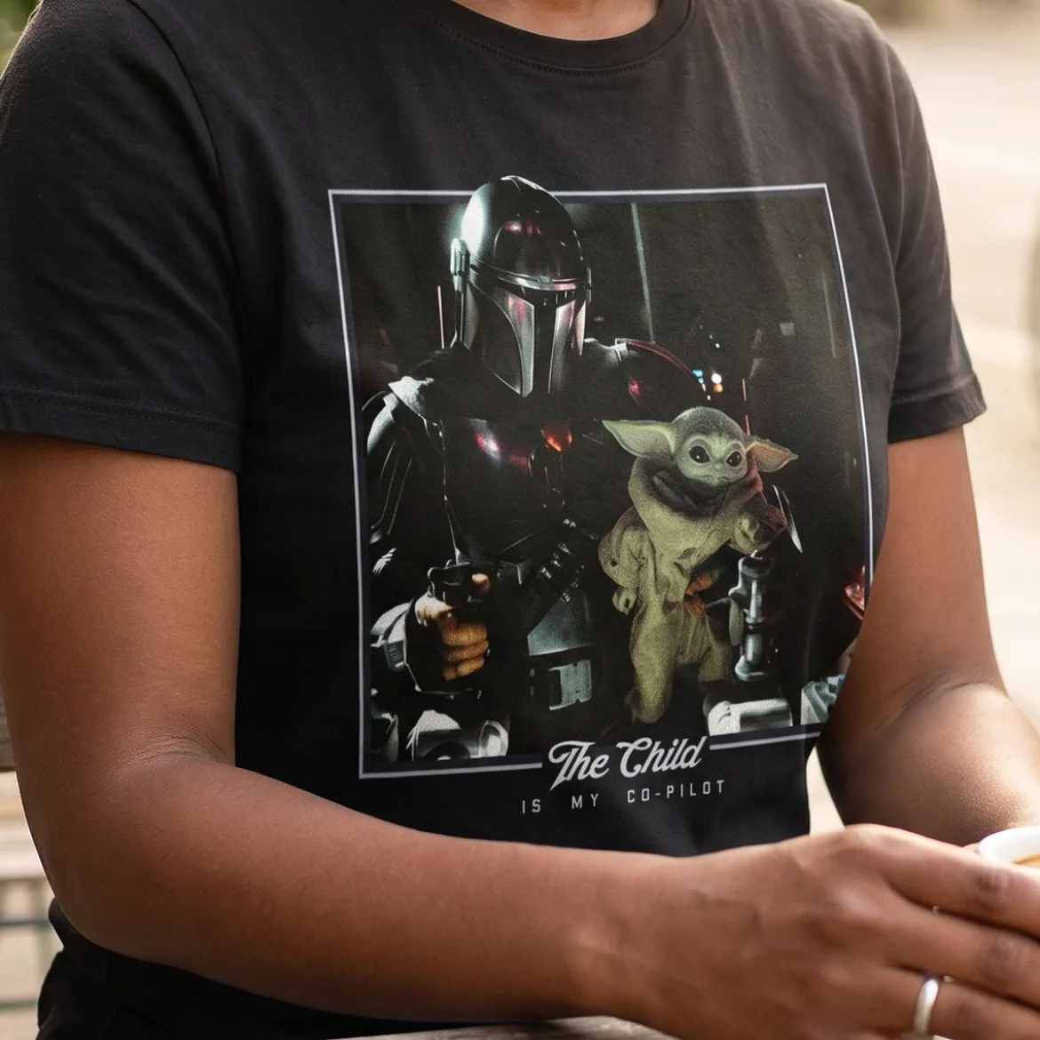 The Child is My Co-Pilot T-Shirt schwarz - Star Wars The Mandalorian