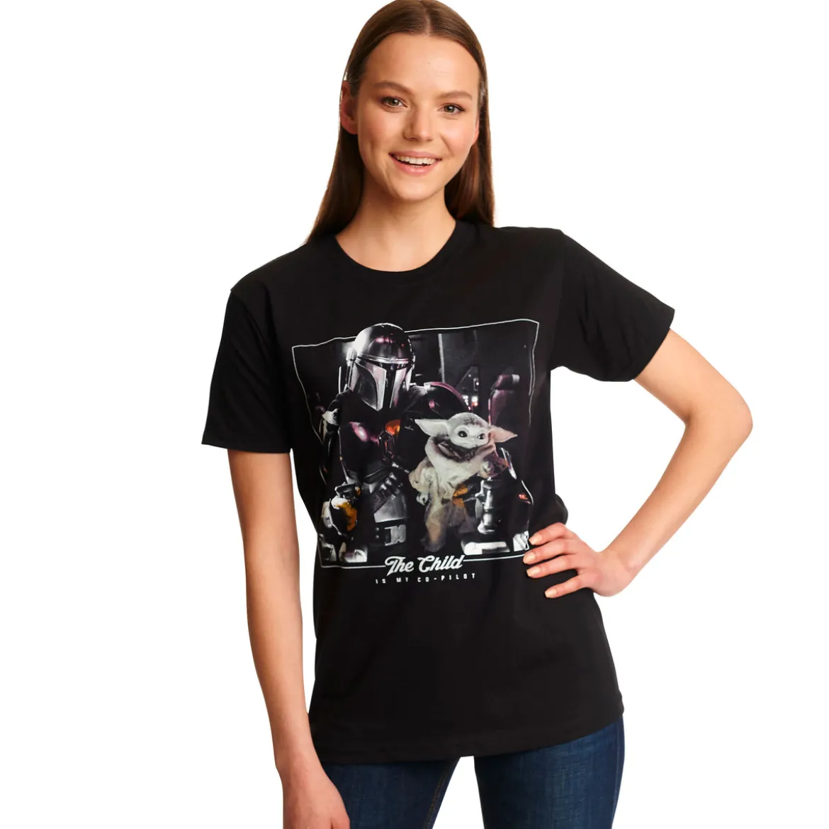 The Child is My Co-Pilot T-Shirt schwarz - Star Wars The Mandalorian
