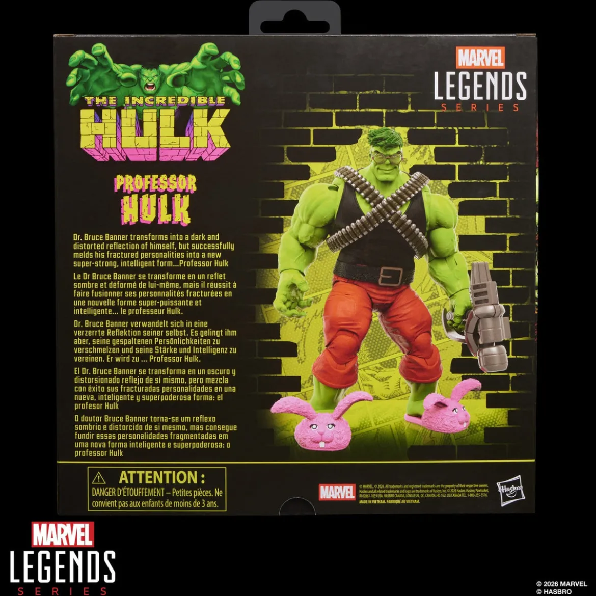 The Incredible Hulk Marvel Legends Actionfigur Professor