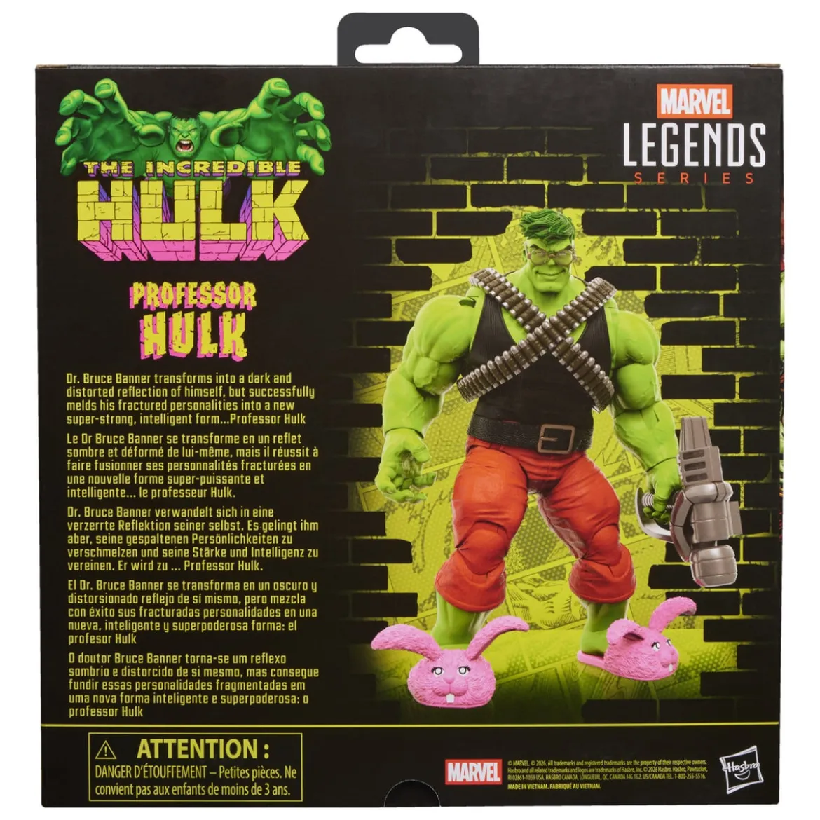 The Incredible Hulk Marvel Legends Actionfigur Professor
