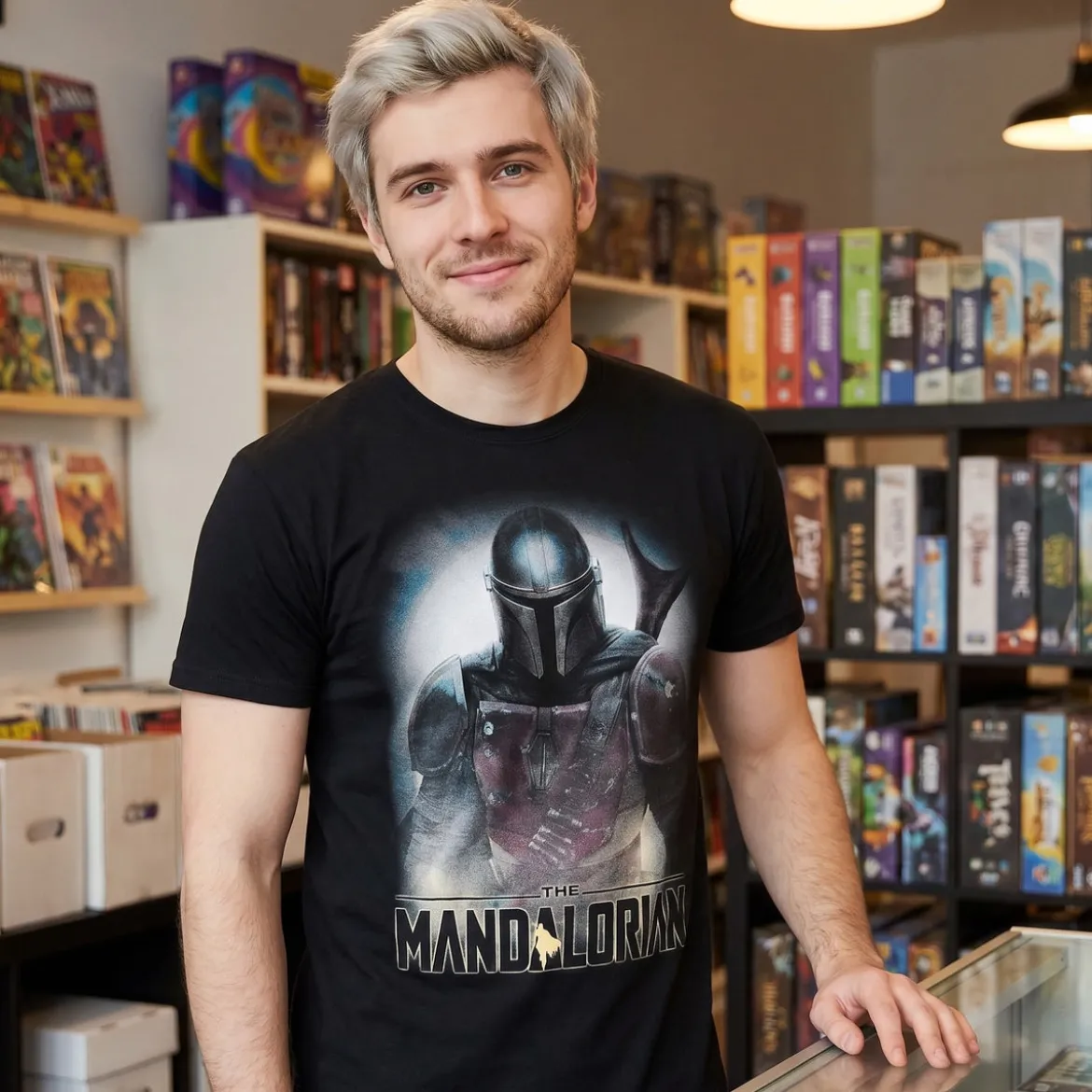 The Mandalorian Fighter T-Shirt schwarz - Star Wars