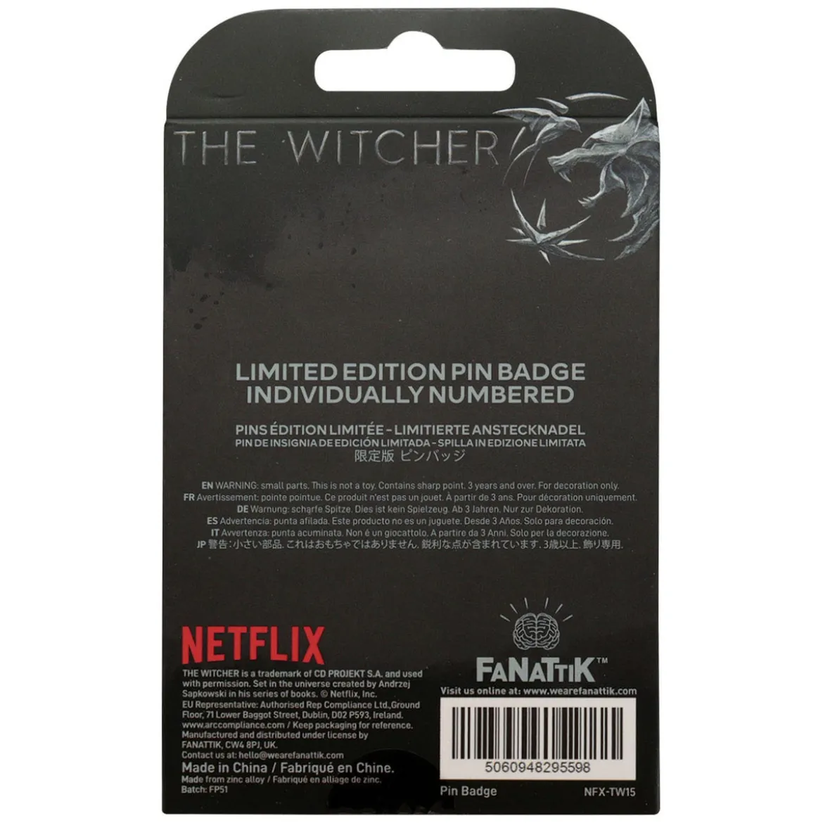 The Witcher Ansteck-Pin Witcher Symbol Limited Edition
