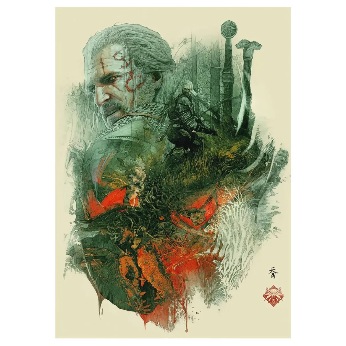 The Witcher Puzzle 10er-Pack 10th Anniversary Puzzle Collection (500 Teile)