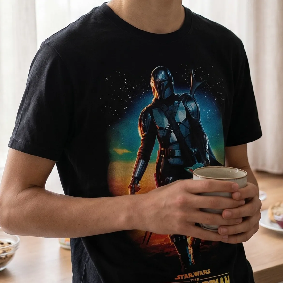 Through The Galaxy T-Shirt schwarz - Star Wars The Mandalorian