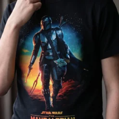 Through The Galaxy T-Shirt schwarz - Star Wars The Mandalorian