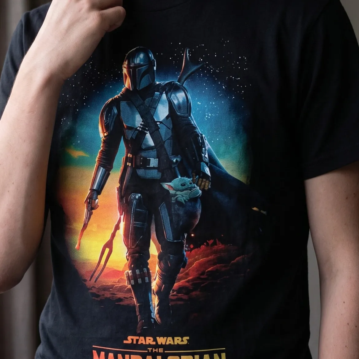 Through The Galaxy T-Shirt schwarz - Star Wars The Mandalorian