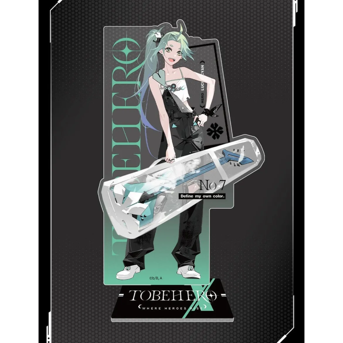 To Be Hero X Acryl-Aufsteller Hero Show Series Lucky Cyan 17 cm