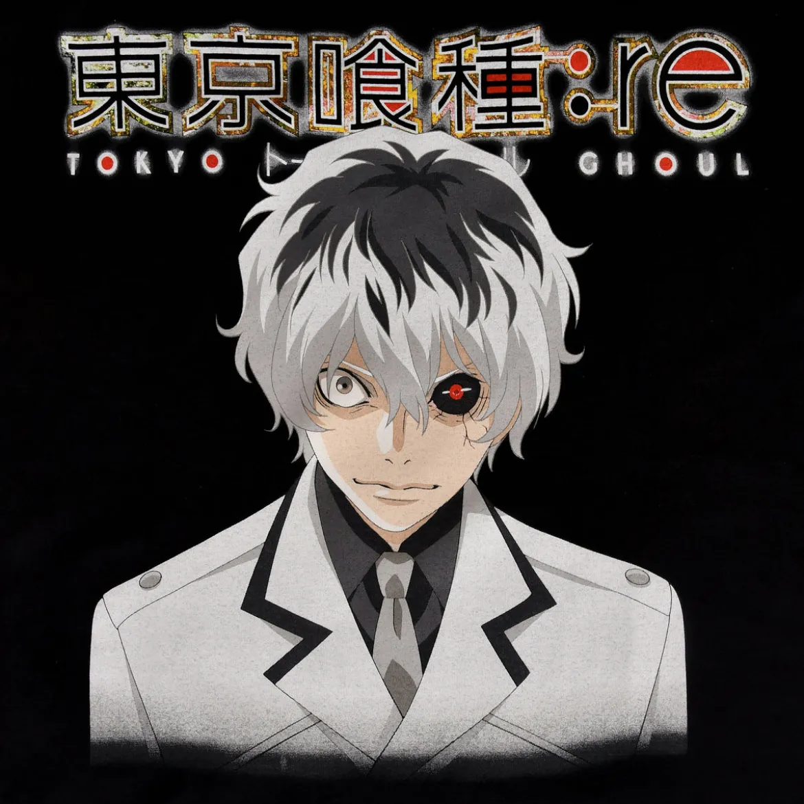 Tokyo Ghoul - Ken Kaneki mit Kakugan T-Shirt schwarz