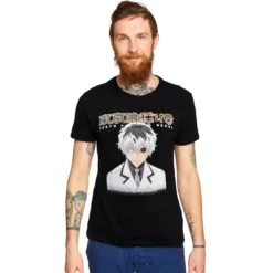 Tokyo Ghoul - Ken Kaneki mit Kakugan T-Shirt schwarz