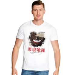 Tokyo Ghoul - Scraped Mask T-Shirt weiß