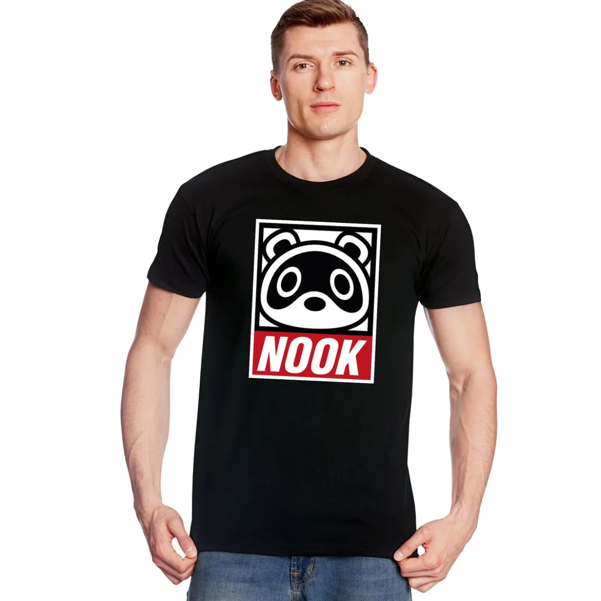 Tom Nook T-Shirt für Animal Crossing Fans schwarz