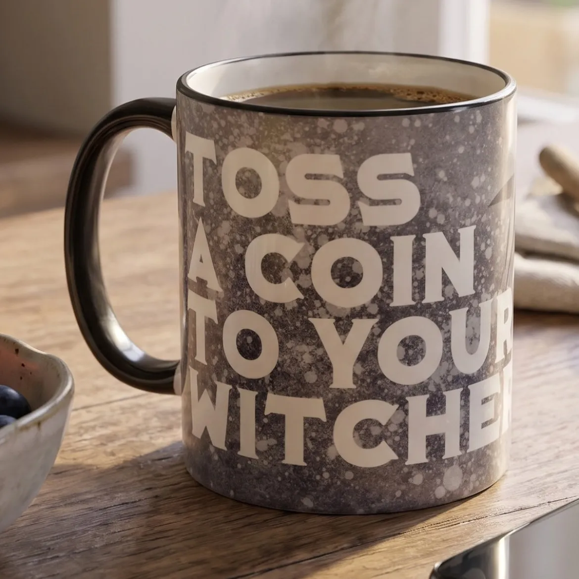 Toss a Coin Tasse für Witcher Fans
