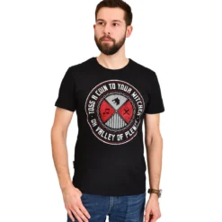 Toss a Coin T-Shirt für Witcher Fans schwarz