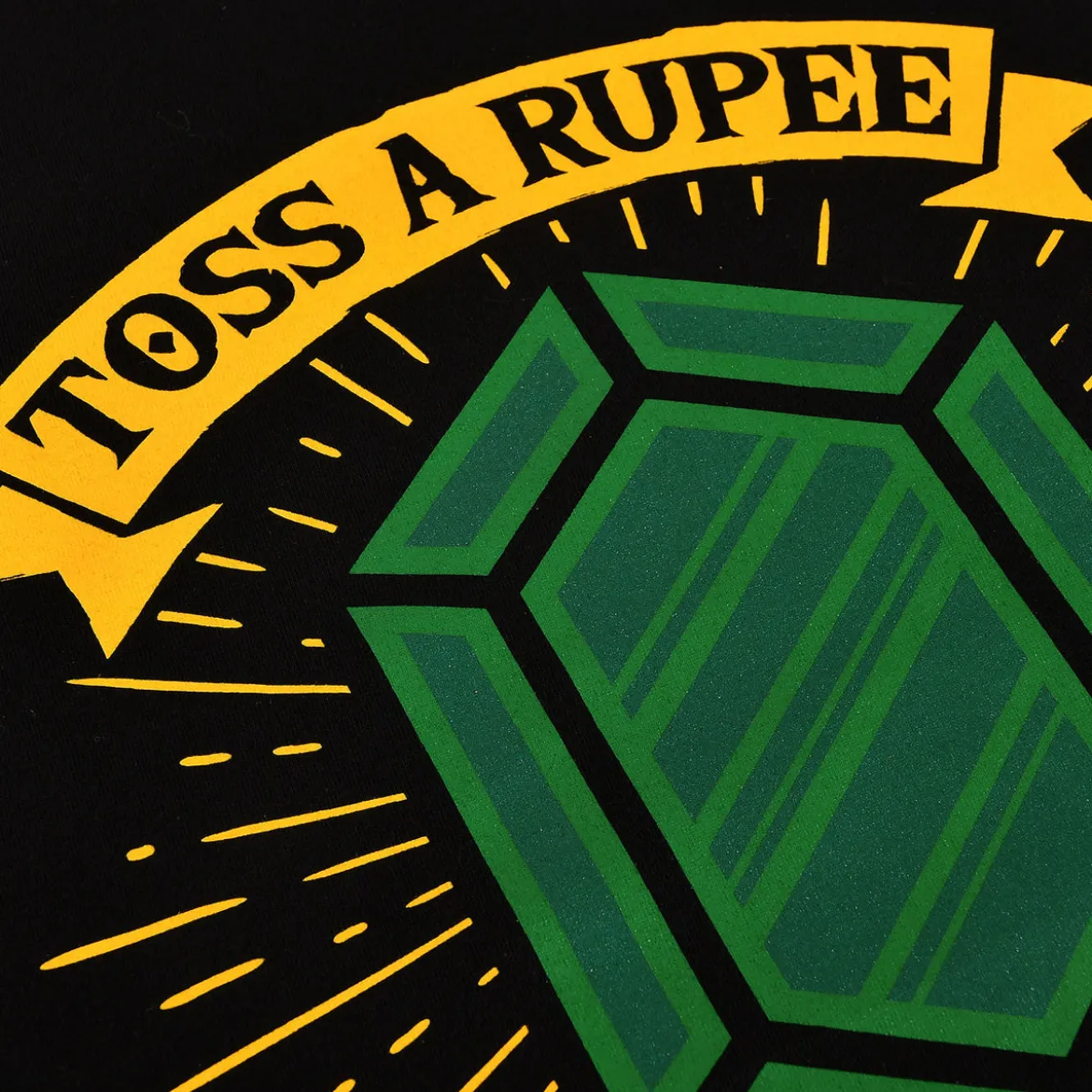Toss a Rupee to Your Hero T-Shirt für Zelda Fans schwarz