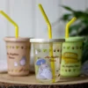 Totoro - Katzenbus und Totoro Becher mit Strohhalm 3er Set