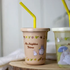Totoro - Katzenbus und Totoro Becher mit Strohhalm 3er Set