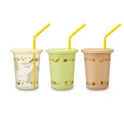 Totoro - Katzenbus und Totoro Becher mit Strohhalm 3er Set