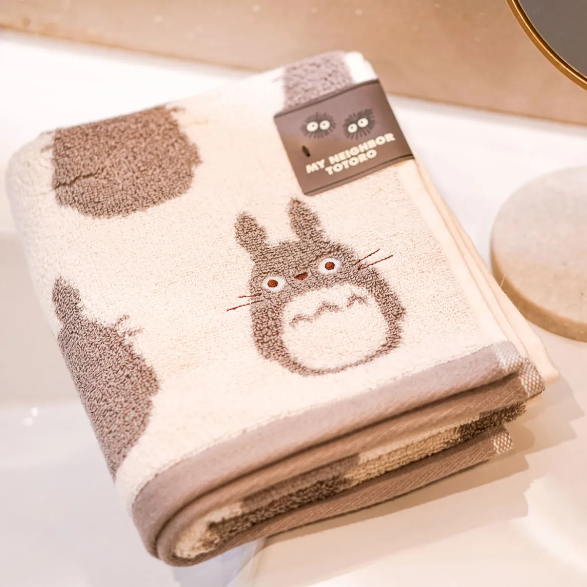 Totoro - Silhouette Totoro Mini Handtuch