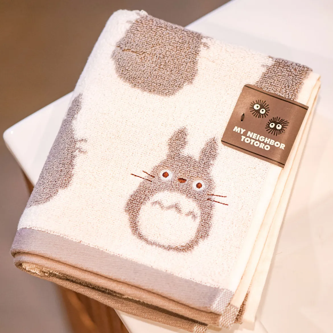 Totoro - Silhouette Totoro Mini Handtuch