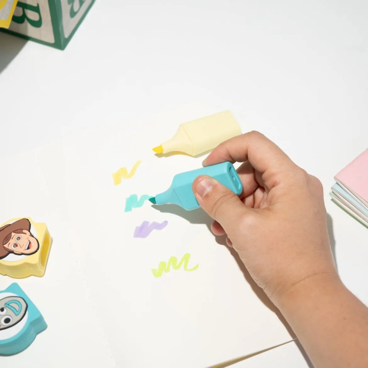 Toy Story Textmarker mit Toppern 4er Set