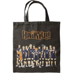 Tragetasche Haikyu Schwarz 40 x 35 cm
