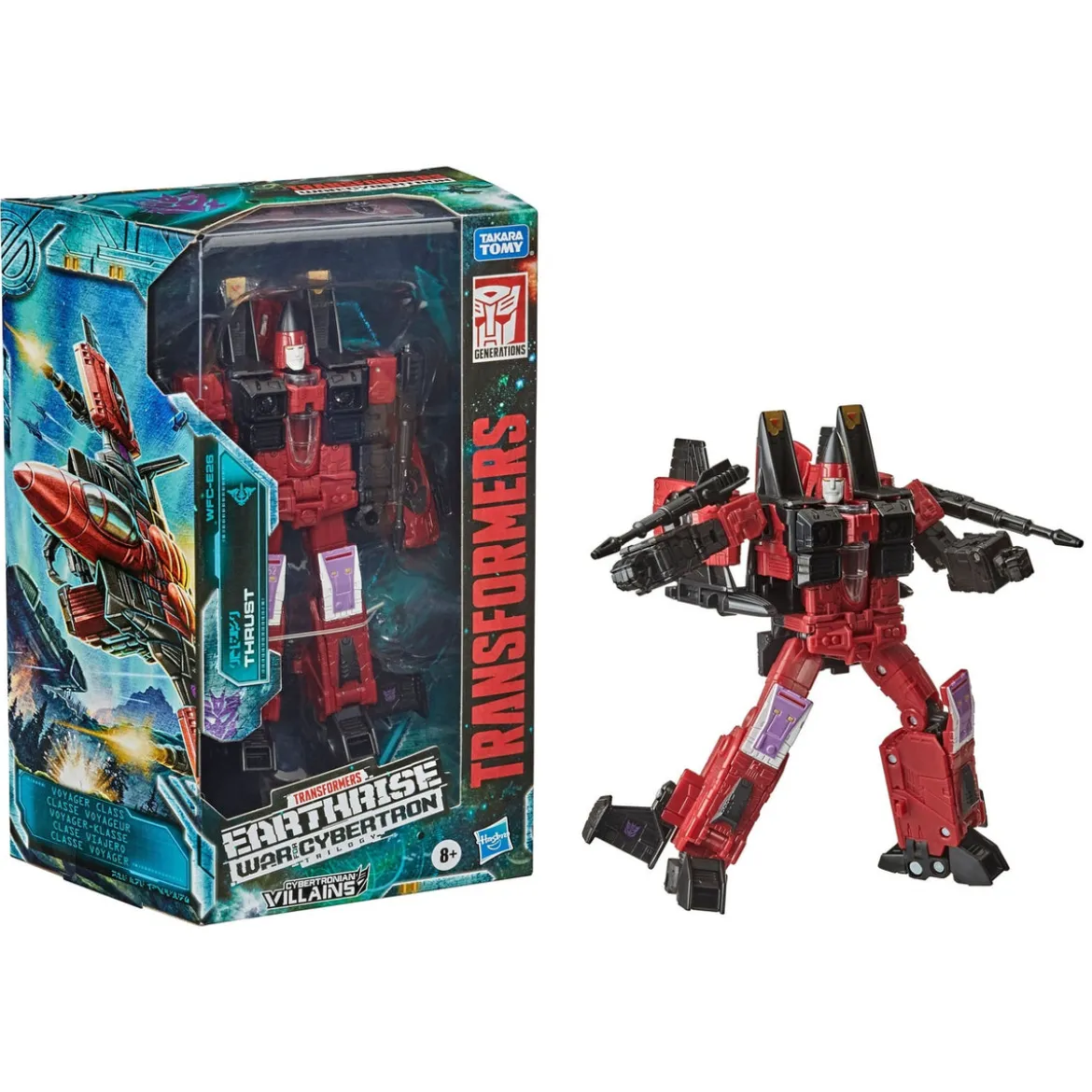 Transformers Generations War for Cybertron: Earthrise Voyager Class Actionfigur Thrust 18 cm