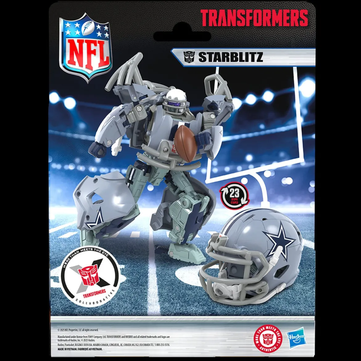 Transformers x NFL Actionfigur Dallas Cowboys: Starblitz 14