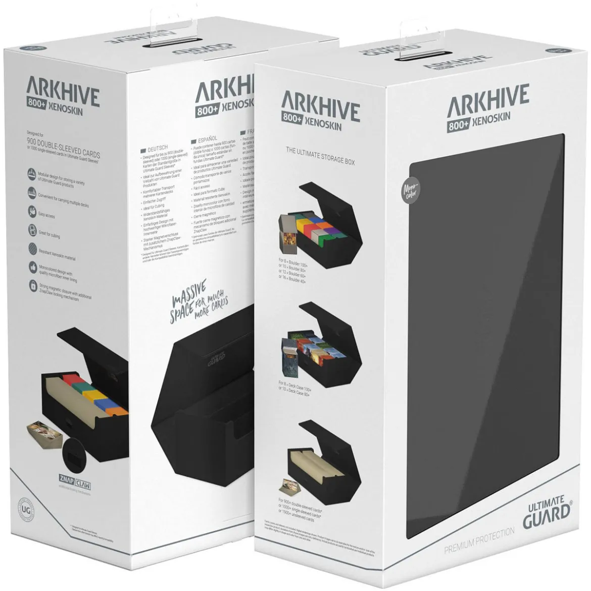 Ultimate Guard Arkhive 800+ XenoSkin Monocolor Schwarz