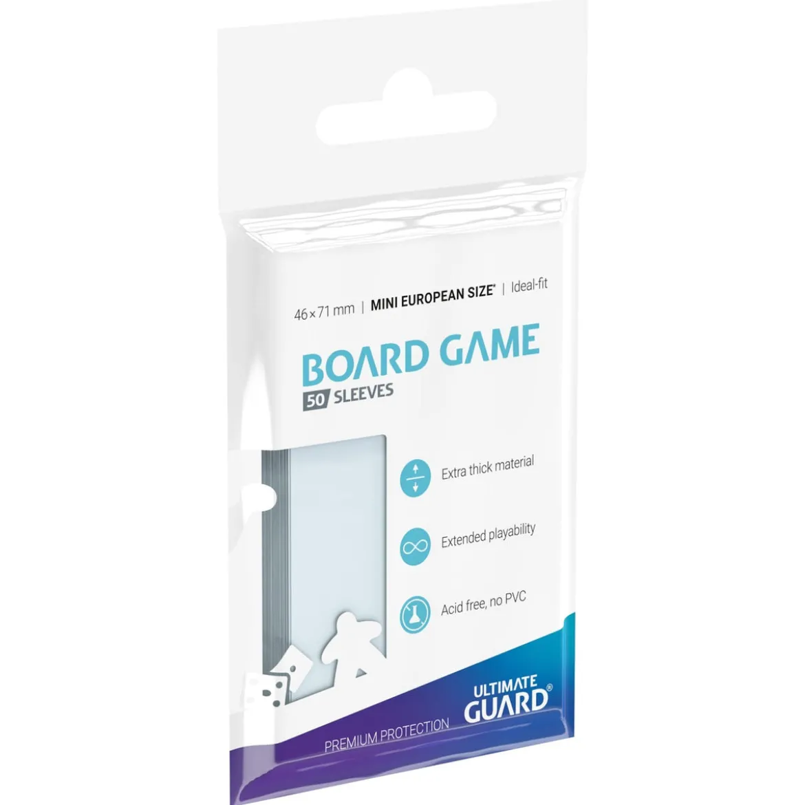 Ultimate Guard Board Game Sleeves (50) - Mini European