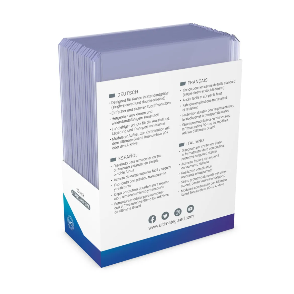 Ultimate Guard Card Covers Toploading 35 pt Transparent 25er-Pack