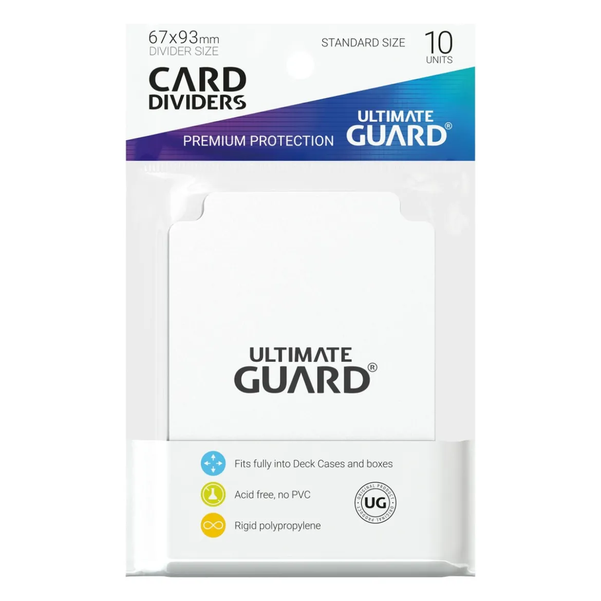 Ultimate Guard Card Dividers Standard Size (10) - White
