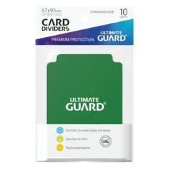 Ultimate Guard Card Dividers Standard Size (10) - Green