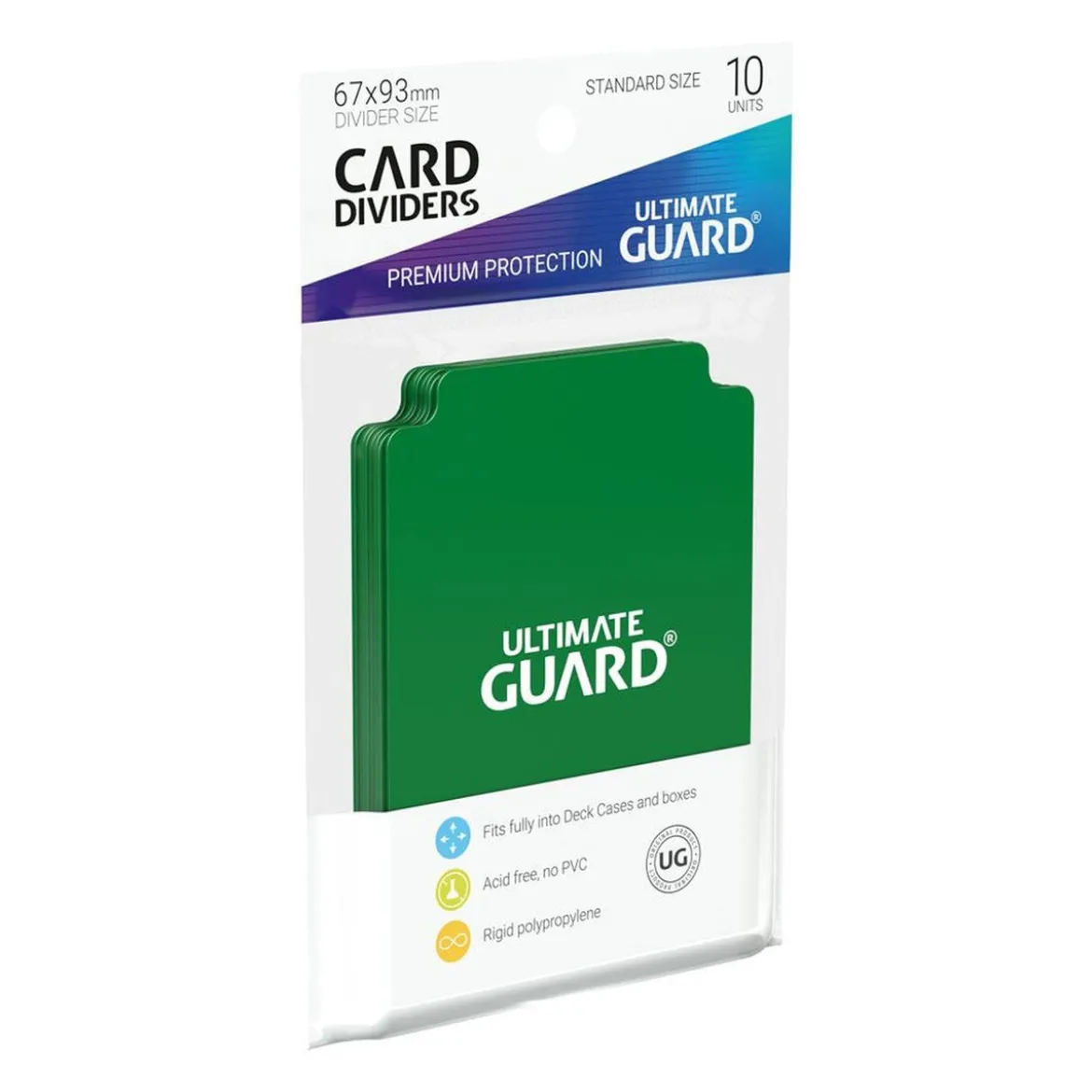 Ultimate Guard Card Dividers Standard Size (10) - Green