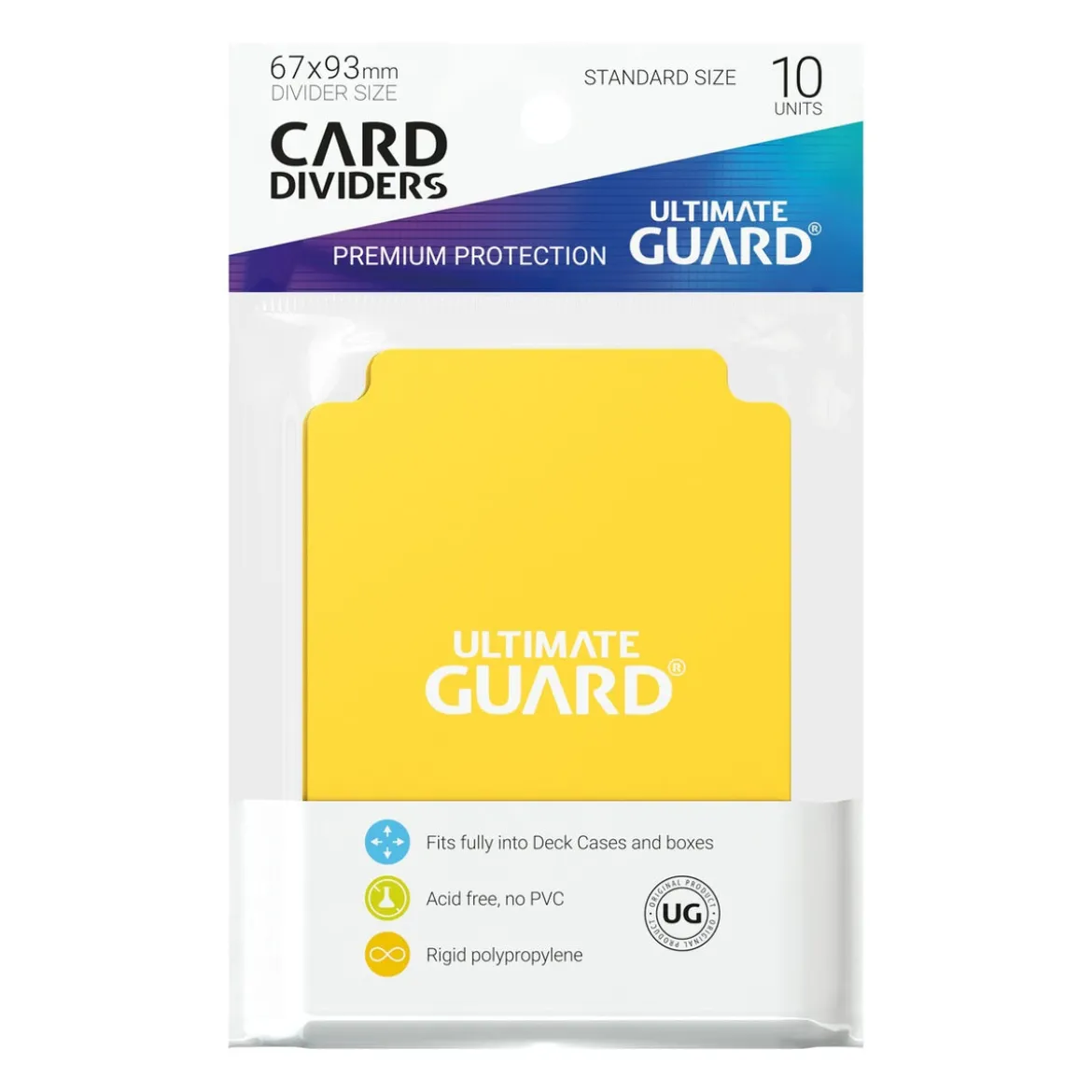Ultimate Guard Card Dividers Standard Size (10) - Yellow