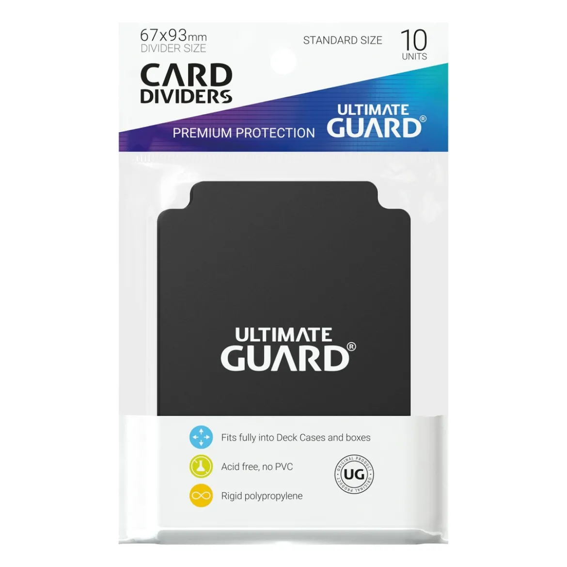 Ultimate Guard Card Dividers Standard Size (10) - Black
