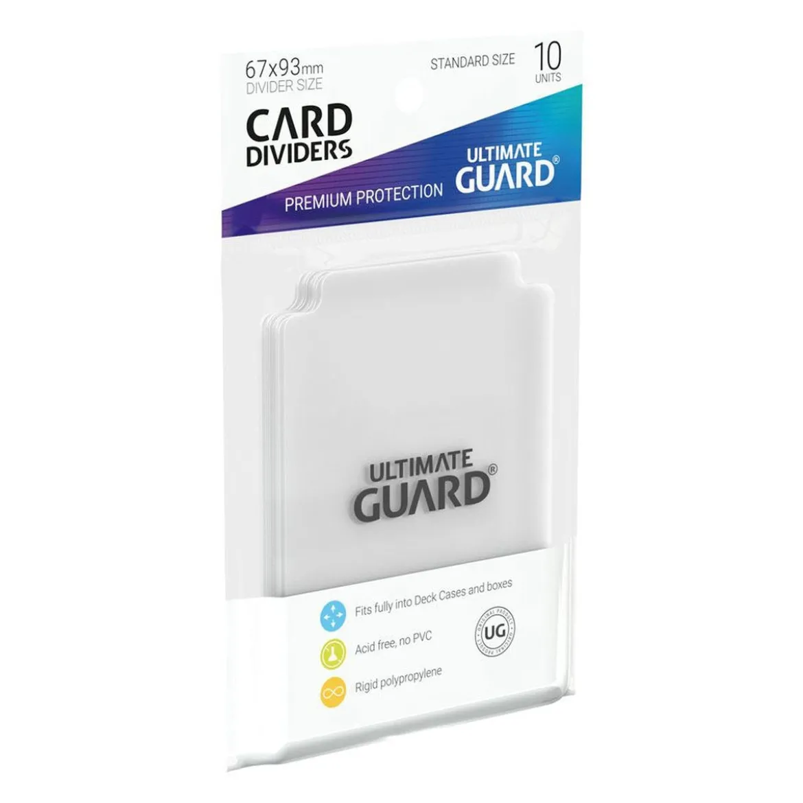 Ultimate Guard Card Dividers Standard Size (10) - Transparent